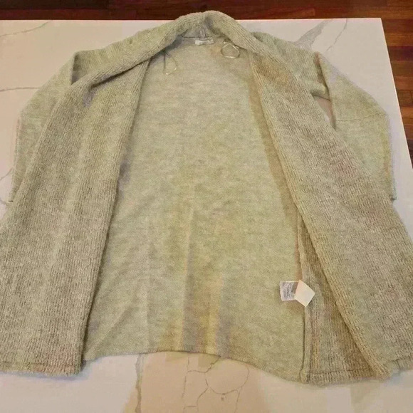 LC Waikiki Womens Long Sleeve Long Open Cardigan Taupe Size Small - Picture 6 of 11